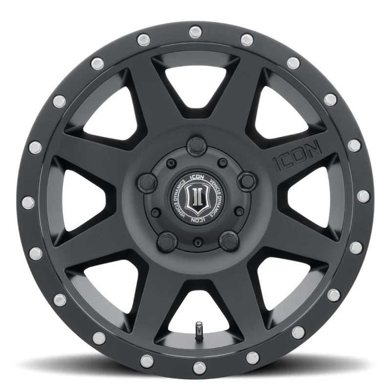ICON Rebound 18x9 5x150 25mm Offset 6in BS 110.1mm Bore Satin Black Wheel - Image 2