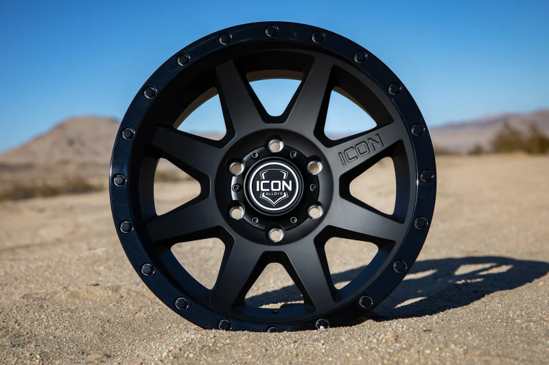 ICON Rebound 18x9 6x135 6mm Offset 5.25in BS 87.1mm Bore Double Black Wheel - Image 4