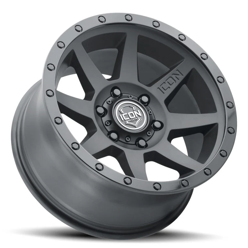 ICON Rebound 18x9 6x135 6mm Offset 5.25in BS 87.1mm Bore Double Black Wheel - Image 6