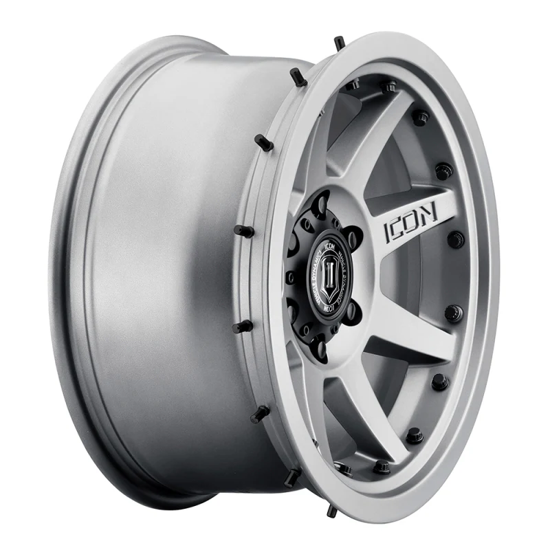 ICON Rebound Pro 17x8.5 5x4.5 0mm Offset 4.75in BS 71.5mm Bore Titanium Wheel - Image 18