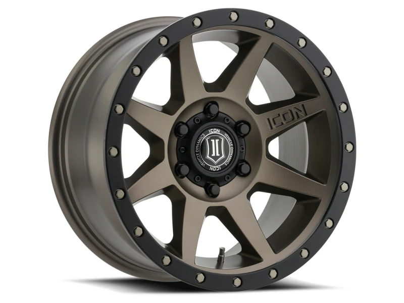 ICON Rebound Pro 17x8.5 6x135 6mm Offset 5in BS 87.1mm Bore Bronze Wheel - Image 2