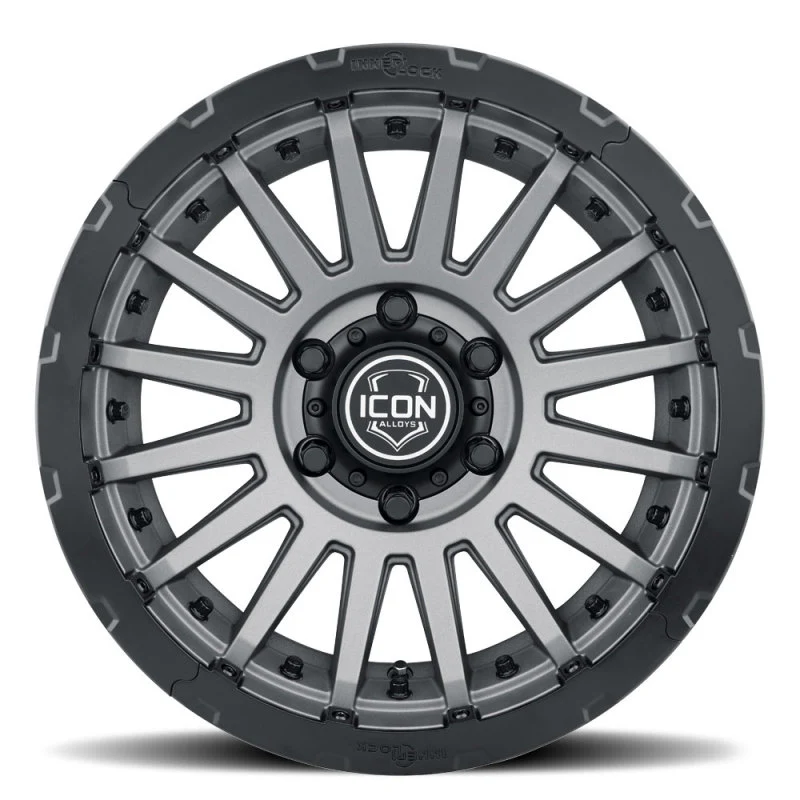 ICON Recon Pro 17x8.5 5x5 -6mm Offset 4.5in BS 71.5mm Bore Charcoal Wheel - Image 12