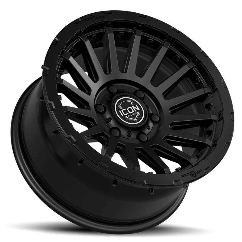 ICON Recon Pro 17x8.5 5x5 -6mm Offset 4.5in BS 71.5mm Bore Satin Black Wheel - Image 4