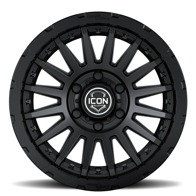 ICON Recon Pro 17x8.5 6x5.5 0mm Offset 4.75in BS 106.1mm Bore Satin Black Wheel - Image 3