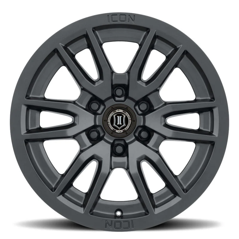 ICON Vector 6 17x8.5 6x5.5 25mm Offset 5.75in BS 95.1mm Bore Satin Black Wheel - Image 2