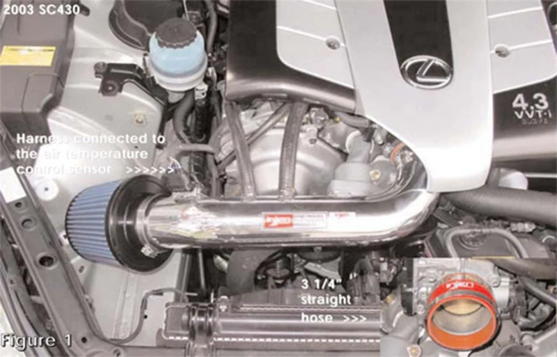 Injen 01-03 Lexus GS430/LS430/SC430 V8 4.3L Black IS Short Ram Cold Air Intake - Image 4