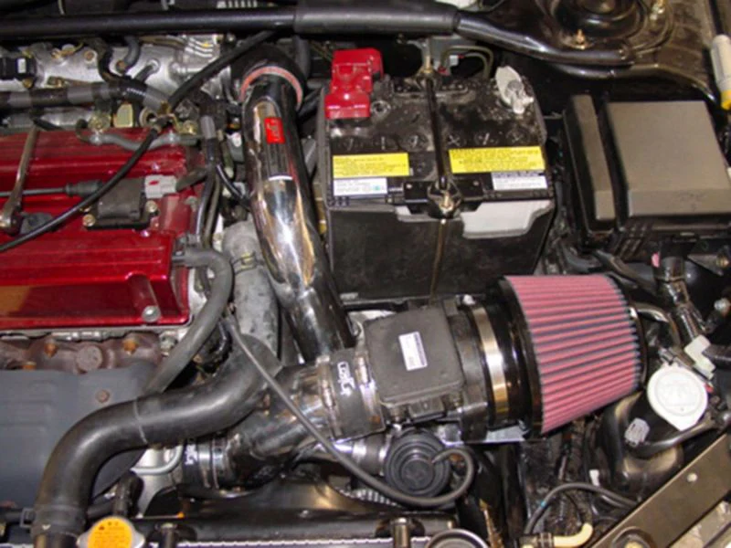 Injen 03-06 Evo 8/9/MR Cast Aluminum Intake System w/ Full Intercooler Piping Polished Short Ram Int - Image 6