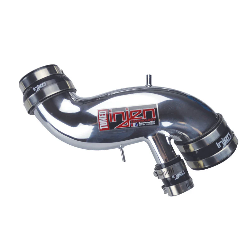 Injen 03-06 Evo 8/9/MR Cast Aluminum Intake System w/ Full Intercooler Piping Polished Short Ram Int - Image 8