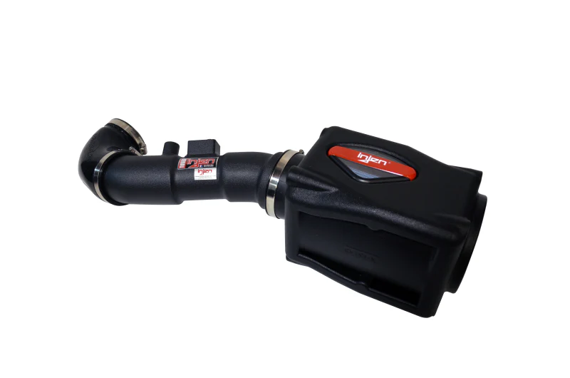 Injen 04-10 QX56 / 04-12 Amada/Titan V8 5.6L w/Power Box Wrinkle Black Power-Flow Air Intake System - Image 4