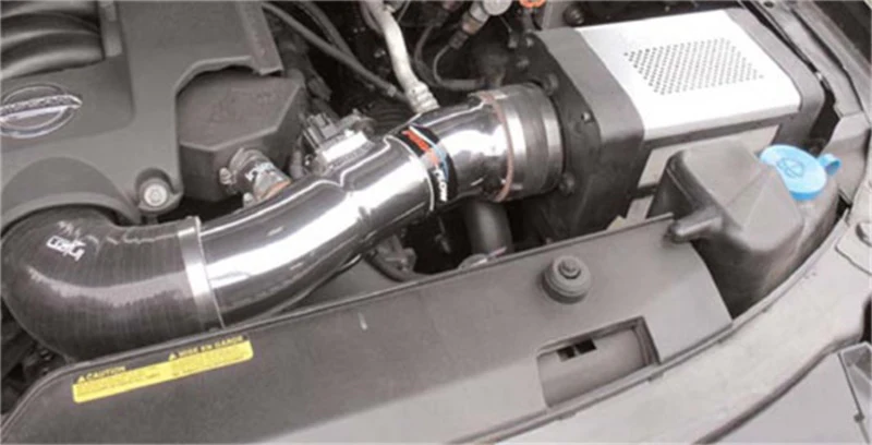 Injen 04-10 QX56 / 04-12 Amada/Titan V8 5.6L w/Power Box Wrinkle Black Power-Flow Air Intake System - Image 6