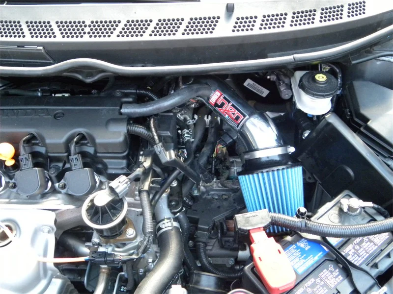 Injen 06-11 Honda Civic Ex 1.8L 4cyl Polished Tuned Air Intake w/ MR Tech/Nano-Fiber Dry Filter - Image 5