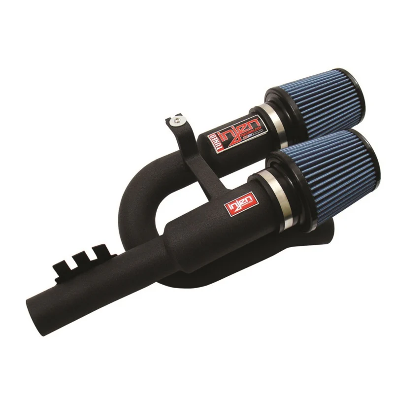 Injen 07-09 335i E92 / 08-09 135i E82 3.0L L6 Twin intake Wrinkle Black Short Ram Intake - Image 2