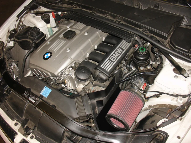 Injen 08-09 128i E82 / 07-09 328i E92 / 2006 330i E92 3.0L 6 Cyl. (Includes Heat Shield) Black Short - Image 5