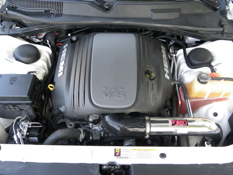 Injen 09-14 Dodge Challenger Hemi 5.7L V8 SRT-8 6.1L 5.7L V8 Polished Power-Flow Air - Image 6