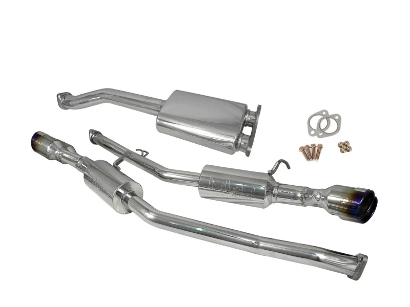 Injen 10-13 Hyundai Genesis Coupe 2.0L(t) 4cyl SS Exhaust w/ 76mm Y-Pipe Resonator/Molded SS Flanges - Image 3