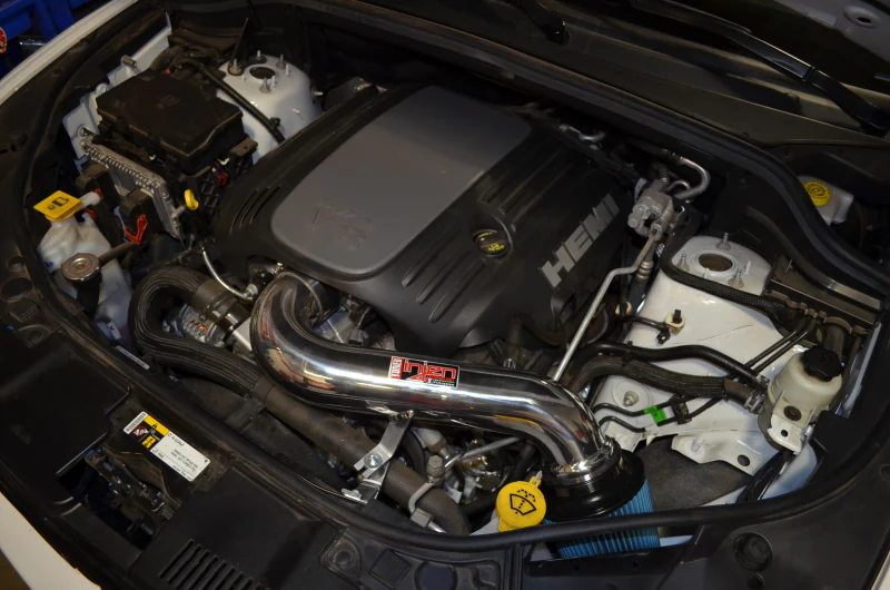 Injen 11-17 Dodge Durango R/T 5.7L V8 Polished Power-Flow Air Intake System - Image 4