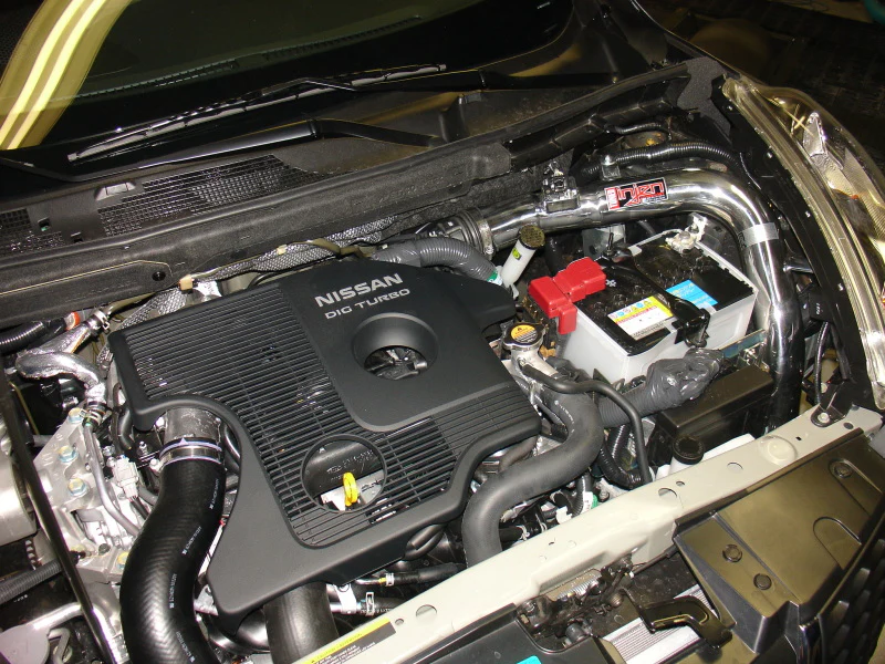 Injen 11-17 Nissan Juke (Including NISMO) 1.6L Turbo Wrinkle Red Short Ram Intake - Image 3