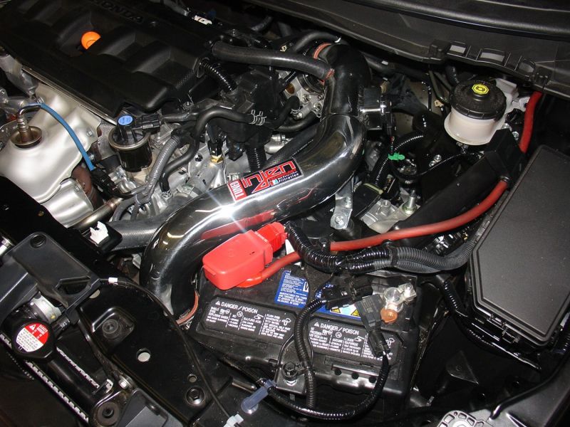 Injen 12-13 Honda Civic Polished Tuned Air Intake w/ MR Tech/Web Nano-Fiber Dry Filter - Image 5