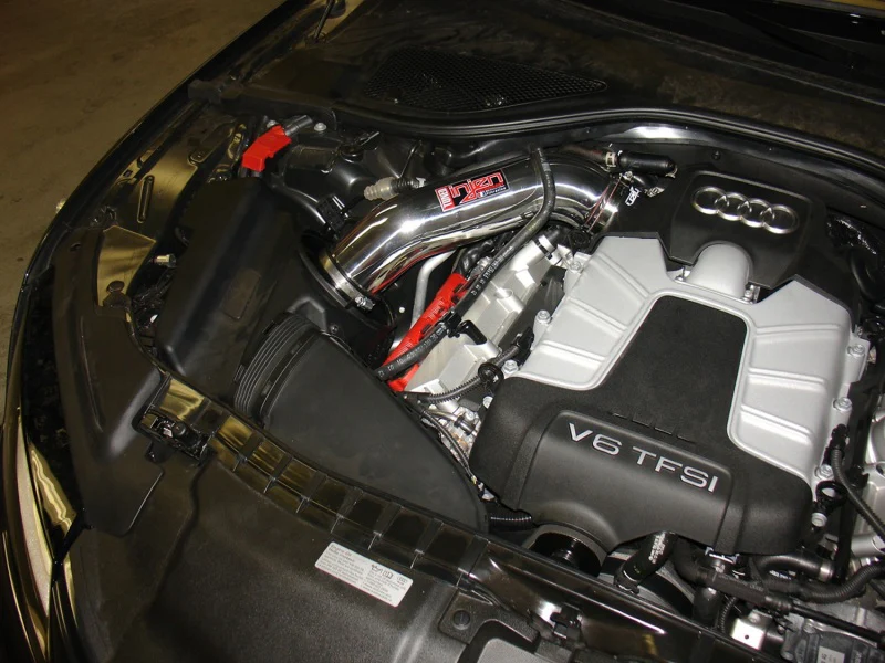 Injen 12-18 Audi A7 3.0L Supercharged Wrinkle Black Cold Air Intake w/ MRI Tech & Air Horn - Image 3