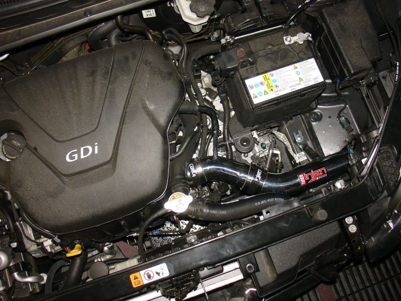 Injen 12 Kia Soul 1.6L 4cyl Black Cold Air Intake w/ MR Tech & Super Nano-Web Filter - Image 3