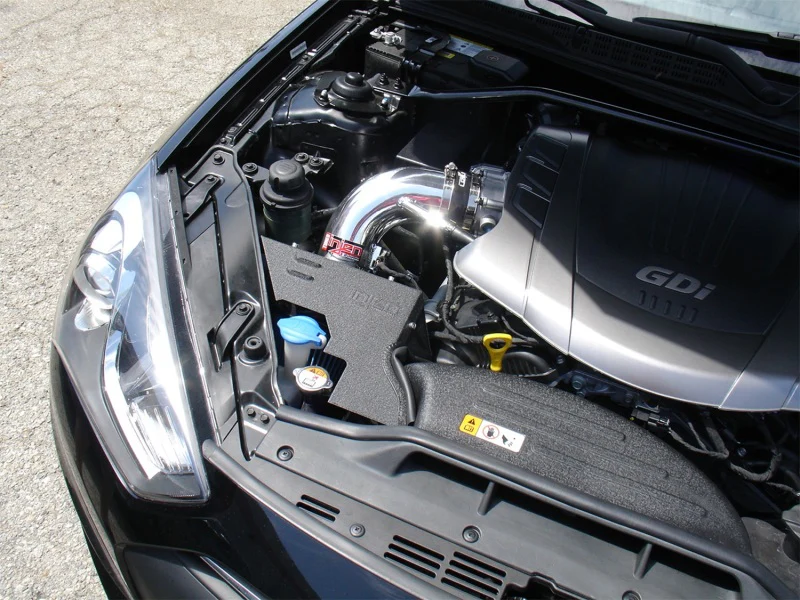 Injen 13 Hyundai Genesis Coupe  3.8L V6 Black Short Ram Intake w/ Heat Shield & Cover - Image 4