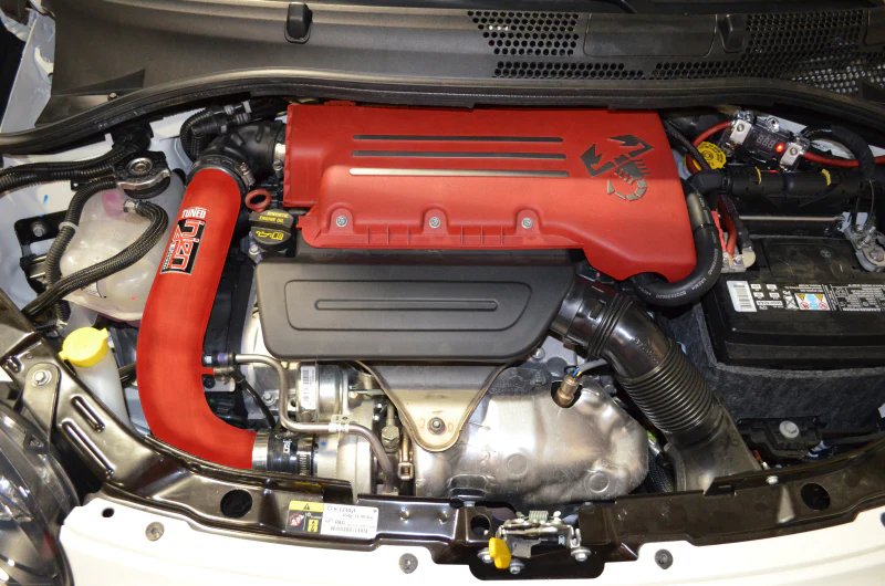 Injen 15-19 Fiat Abarth 1.4L Turbo 4Cyl Wrinkle Red Short Ram Intake w/MR Tech - Image 3