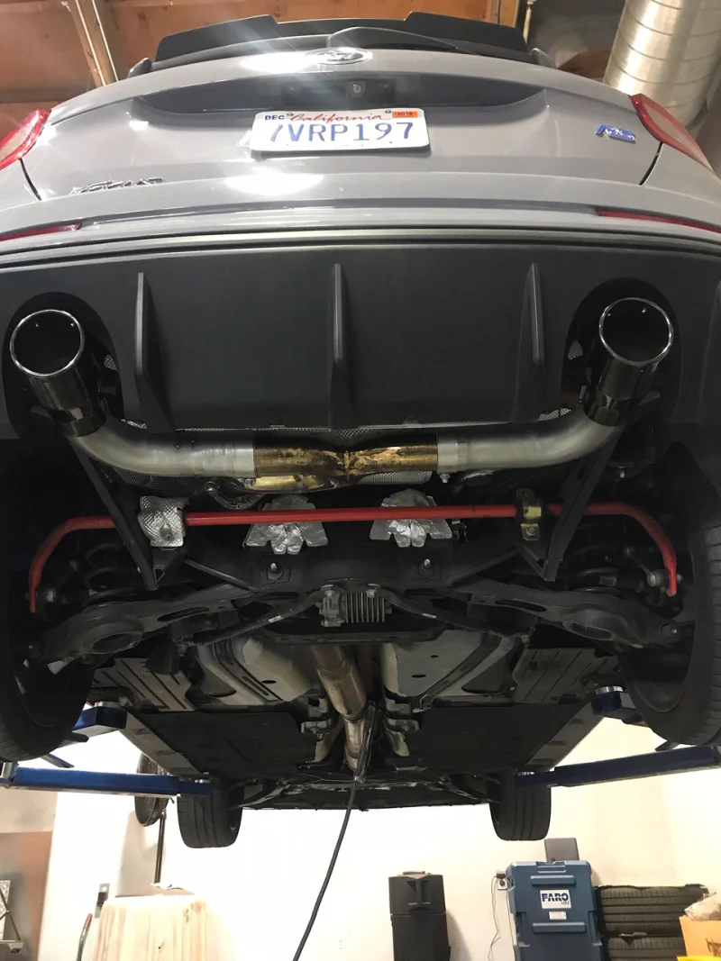 Injen 16-18 Ford Focus RS 3in Cat-Back Stainless Steel Exhaust w/ 4in Black Chrome Tips - Image 3