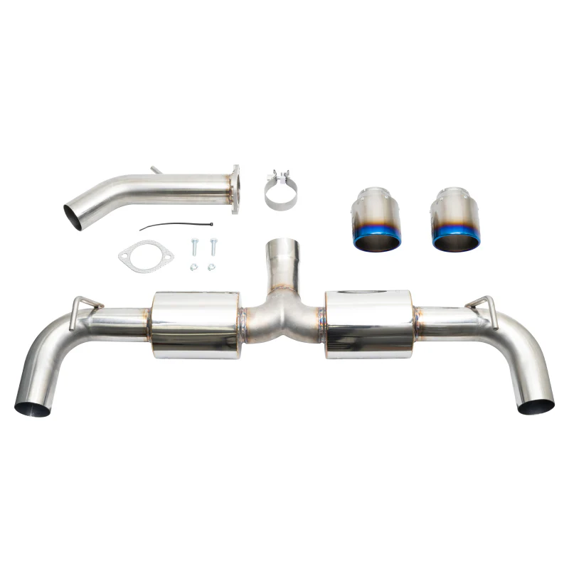 Injen 19-22 Hyundai Veloster N L4 2.0L Turbo Performance SS Axle Back Exhaust System - Burnt Ti Tips - Image 6