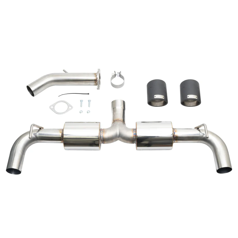 Injen 19-22 Hyundai Veloster N L4 2.0L Turbo Performance SS Axle Back Exhaust System - Carbon Tips - Image 6