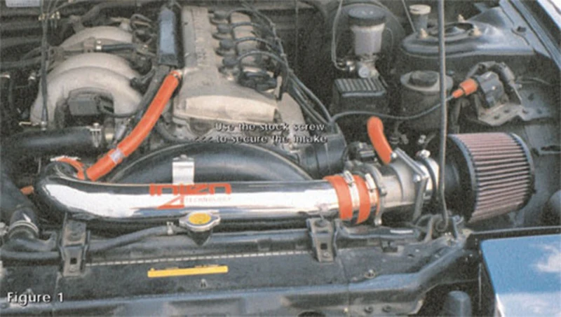 Injen 91-94 Nissan 240SX L4 2.4L Black IS Short Ram Cold Air Intake - Image 4
