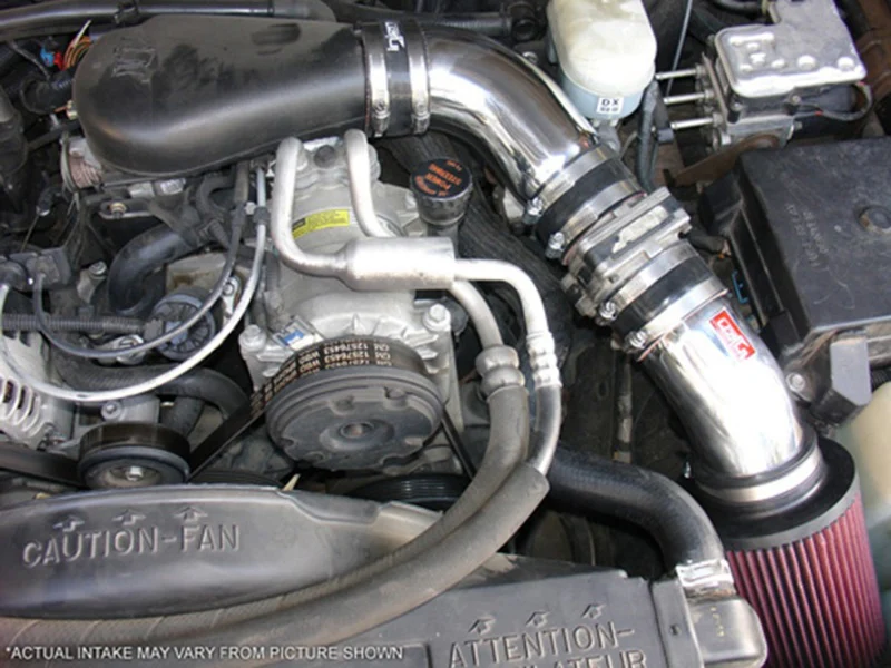 Injen 94-04 S10 Sonoma Jimmy Blazer 4.3L V6 Wrinkle Black Power-Flow Air Intake System - Image 5