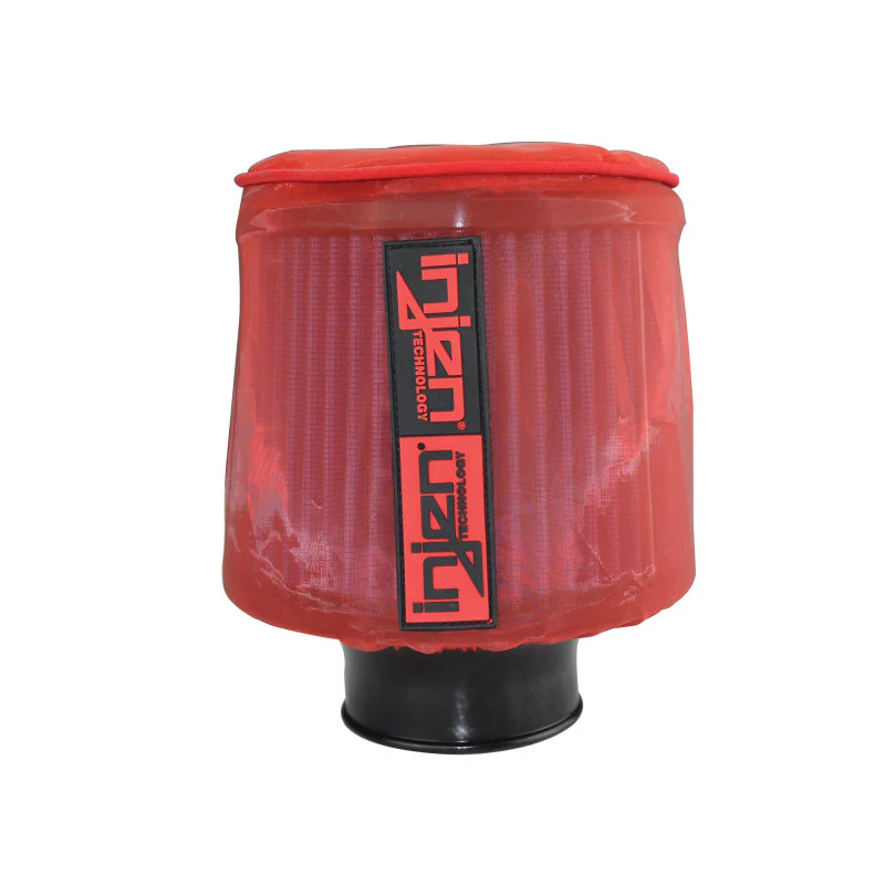 Injen Red Water Repellant Pre-Filter fits X-1010 X-1011 X-1017 X-1020 5in Base/5in Tall/4in Top - Image 2