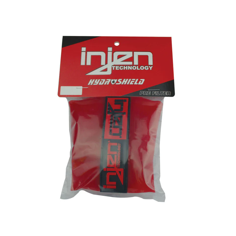 Injen Red Water Repellant Pre-Filter fits X-1021 6in Base / 6-7/8in Tall / 5-1/2in Top - Image 3