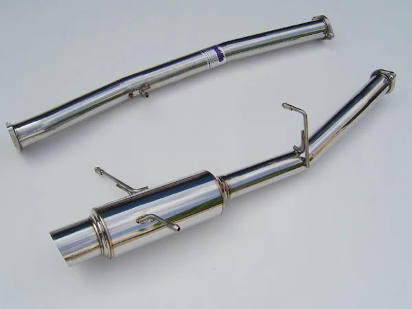 Invidia 02-07 WRX/STi 76mm N1 RACING Stainless Steel Tip Cat-back Exhaust - Image 3