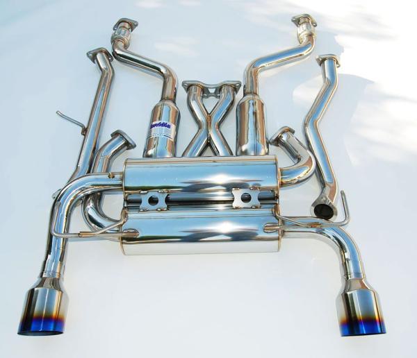 Invidia 02-08 Nissan 350z Gemini Single Layer Titanium Tip Cat-back Exhaust - Image 2