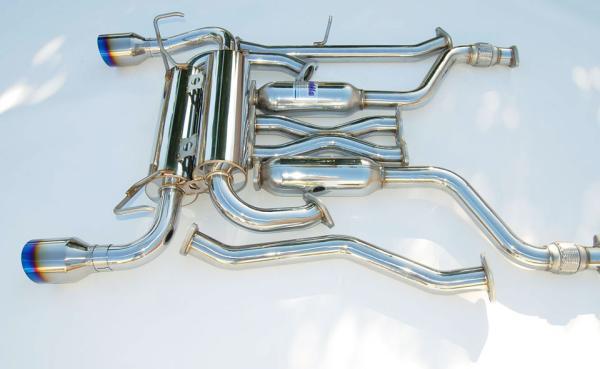 Invidia 03-08 Infiniti G35 Coupe Gemini Single Layer Titanium Tip Cat-back Exhaust - Image 5