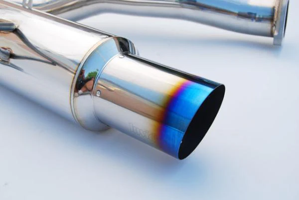 Invidia 08-09 WRX Sedan 76mm (101mm tip) RACING Titanium Tip Cat-back Exhaust - Image 3