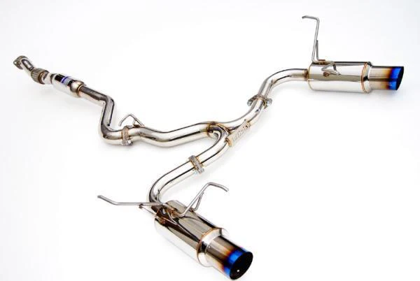 Invidia 08-11 STi Hatch / 11 WRX Hatch Dual N1 Single Layer Titanium Tipped Cat-back Exhaust - Image 3