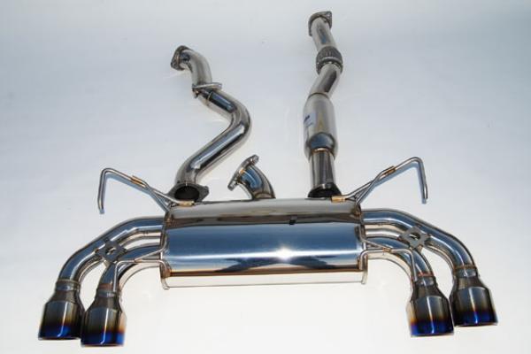 Invidia 08-11 STi Hatch / 11 WRX Hatch Dual Q300 Titanium Tip Cat-back Exhaust - Image 2
