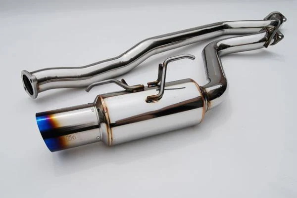 Invidia 08+ WRX Hatch / 08 STi 76mm RACING Titanium Tip Cat-back Exhaust - Image 4