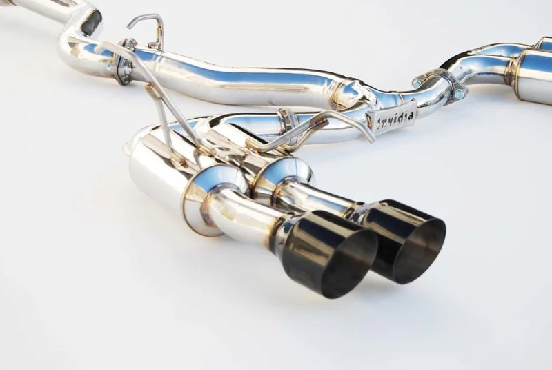 Invidia 2015+ Subaru WRX / STI Gemini/R400 Single Layer Quad Black Tip Cat-Back Exhaust - Image 3
