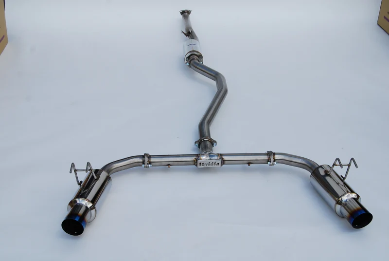 Invidia 2022+ Honda Civic Si (1.5T) 70mm N1 Cat Back Exhaust - Burnt TI Tips - Image 4