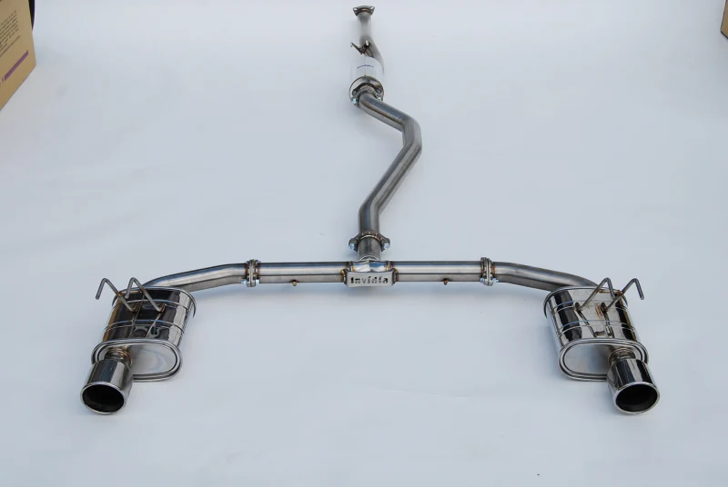 Invidia 2022+ Honda Civic Si (1.5T) 70mm Q300 Cat Back Exhaust - Rolled SS Tips - Image 2