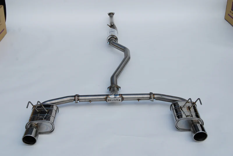 Invidia 2022+ Honda Civic Si (1.5T) 70mm Q300 Cat Back Exhaust - Rolled SS Tips - Image 4