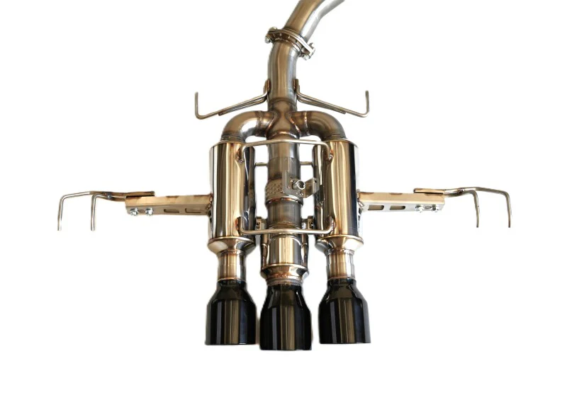 Invidia 22+ HONDA CIVIC TYPE-R FL5 R400 SINGLE LAYER BLACK TIP CAT-BACK (NON POLISH PIPE) - Image 4
