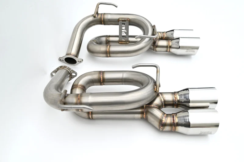 Invidia 22+ Subaru WRX Twin Loop 3.5in. Single Layer S.S Tip Axle-Back Exhaust - Image 2
