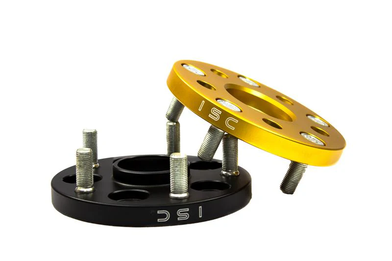 ISC Suspension 5x114 Hub Centric Wheel Spacers 25mm 56.1HB Black (Pair)