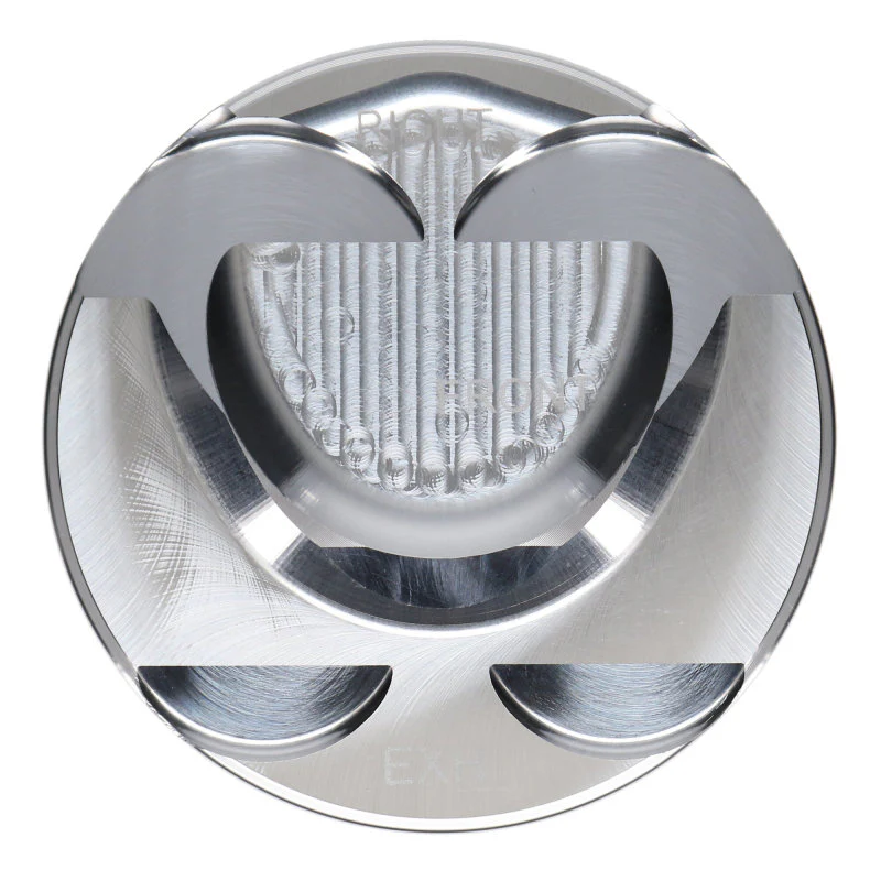 JE Pistons Nissan VR30DDTT 86mm Bore 10.2:1 CR -3cc Dish - Set of 6 - Image 6