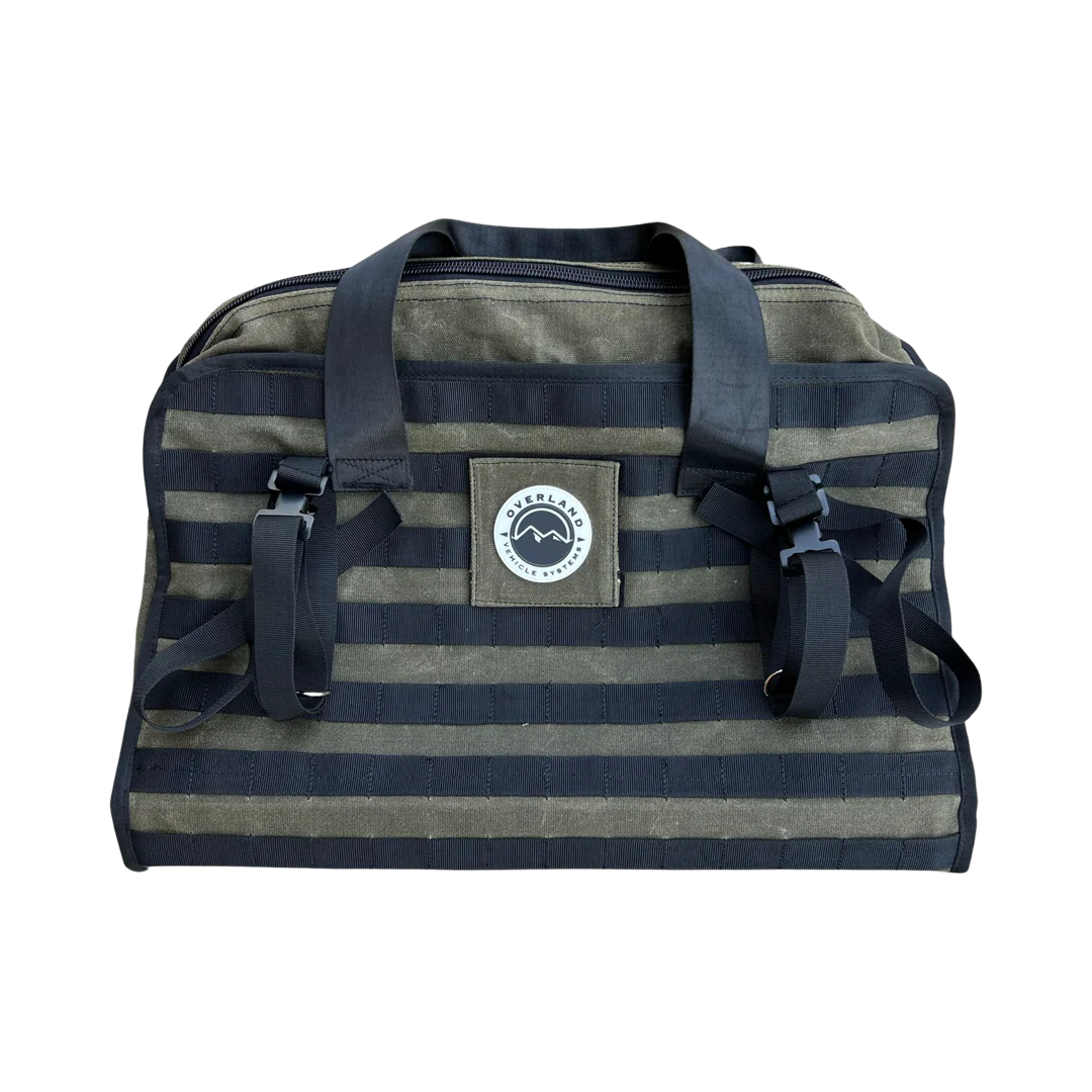 Rallitek Overland Vehicle Systems X RalliTEK Canyon Large Recovery Bag With Handle And Straps - Waxed Canvas