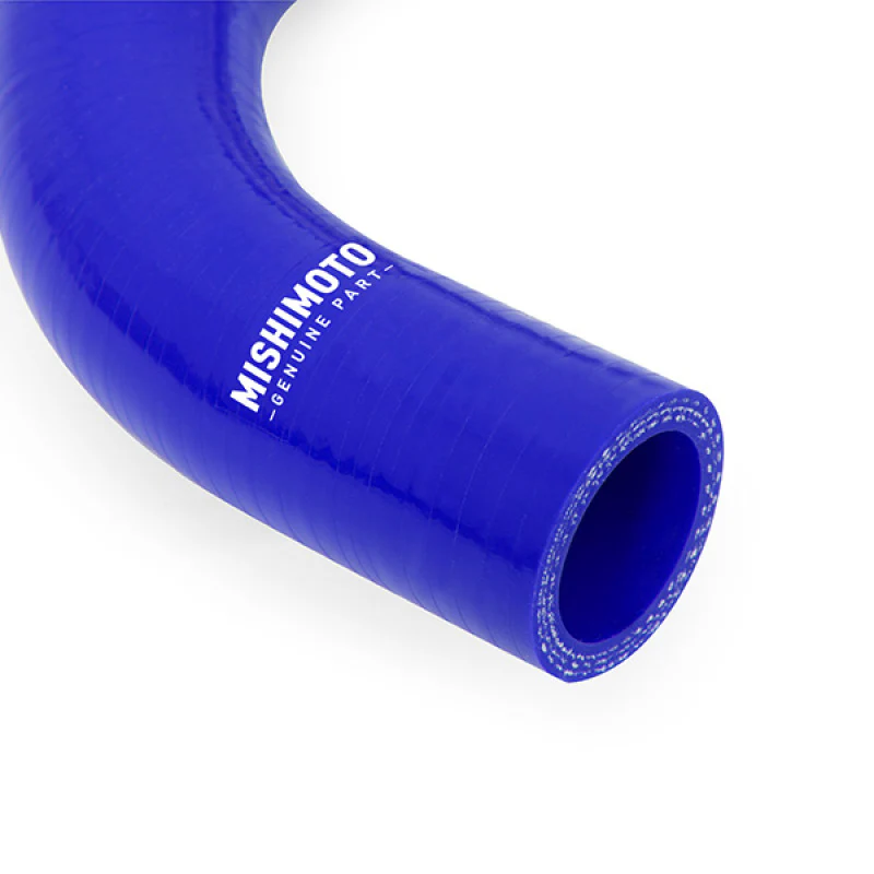 Mishimoto 03-04 Ford F-250/F-350 6.0L Powerstroke Lower Overflow Blue Silicone Hose Kit - Image 6